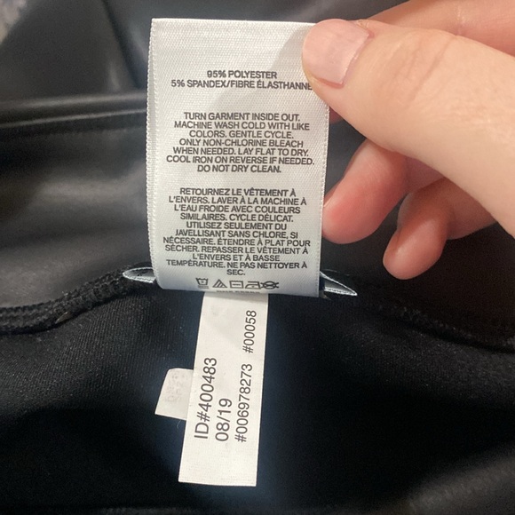 Express black faux leather look super high waist coated leggings size XS - Picture 12 of 12